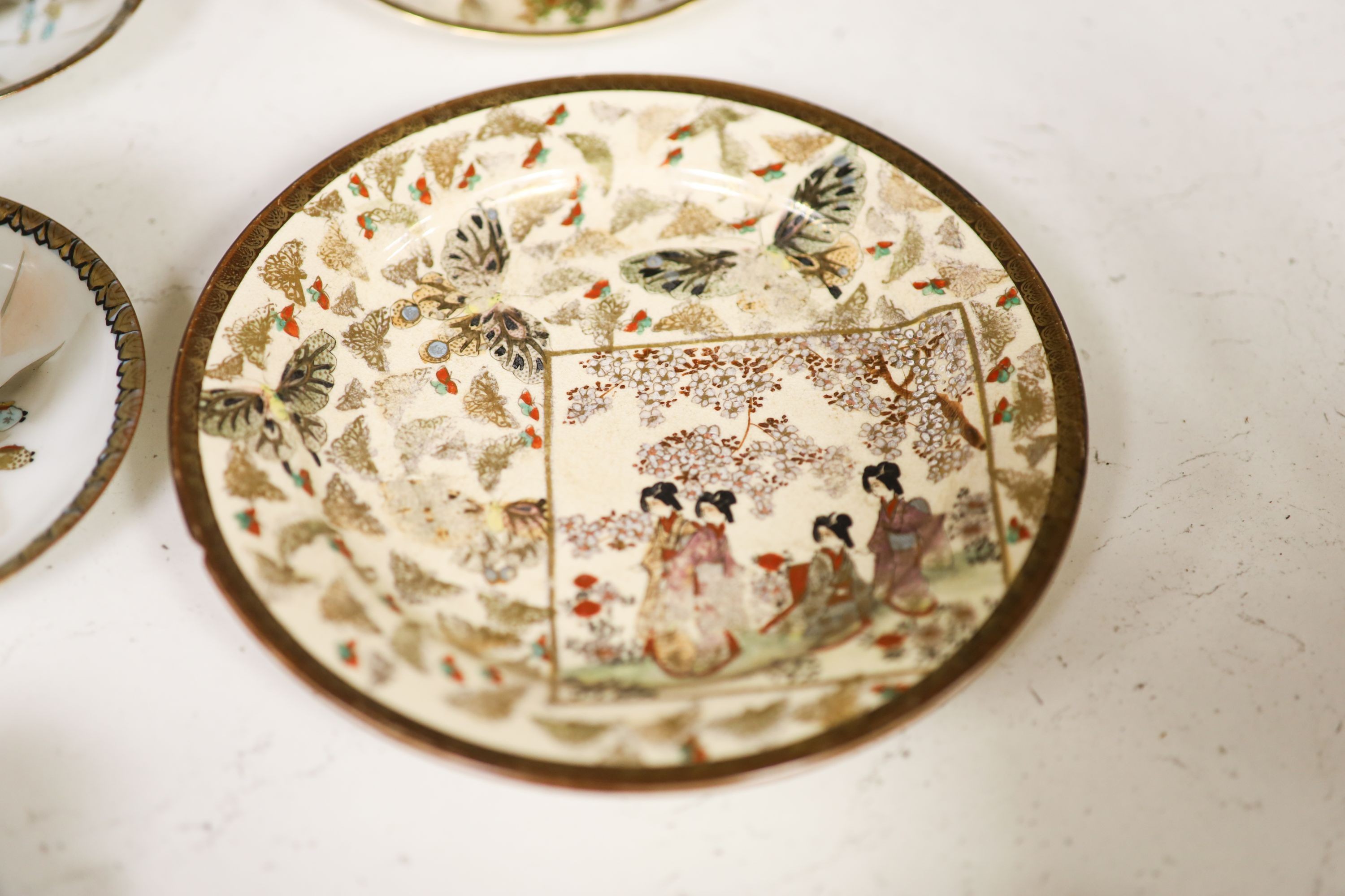 A group of Japanese ceramics, Meiji period